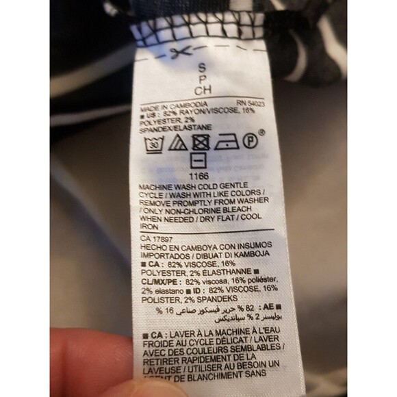 Old Navy Womens Dress Sz Small Striped Ruffle Preppy Punk Gothic Emo Skater - Picture 11 of 14